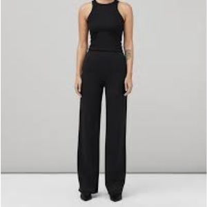 Rag & Bone Irina Ponte Wide Legged Pants in Black, Size Small